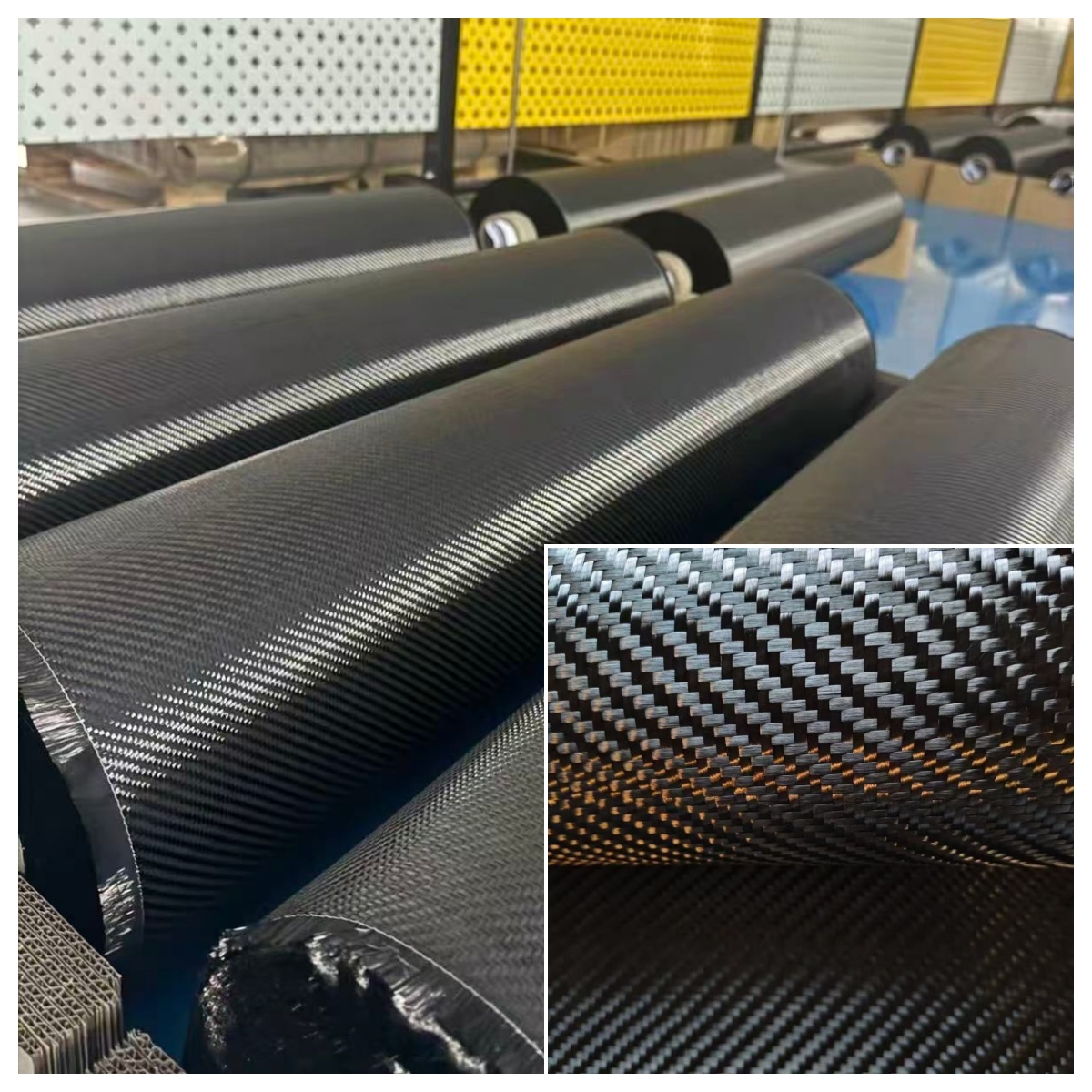 Crepe Pan Carbon - Kwaliteit A Echt Koolstofvezeldoek 3K 200gsm