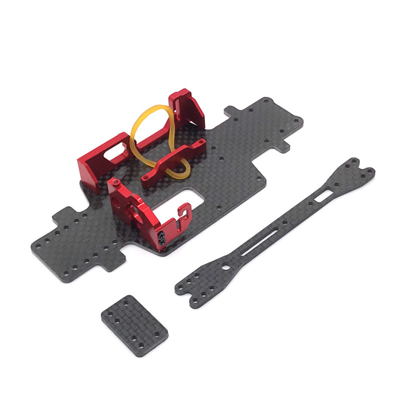Crepe Pan Carbon - Metalen Upgrade Koolstofvezel Bodemplaat Motor Mount