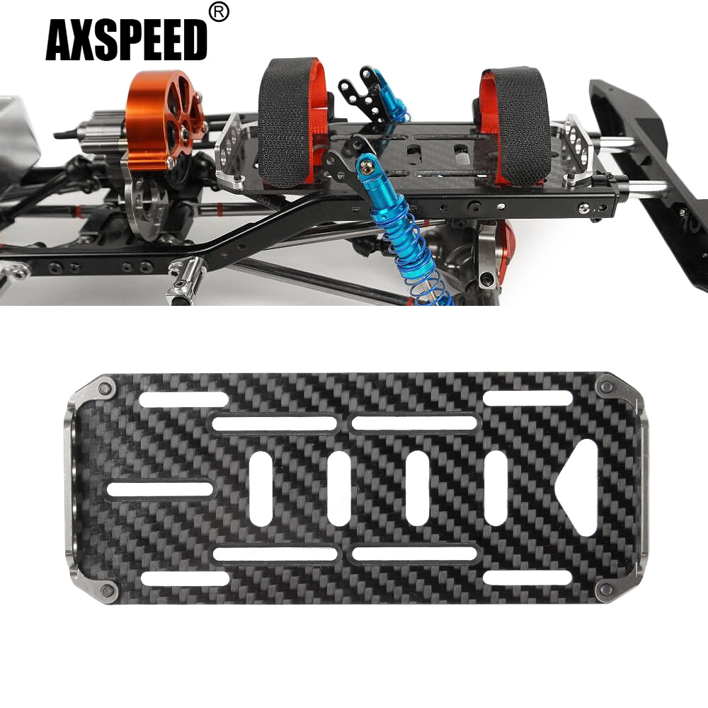 Crepe Pan Carbon - Axspeed Koolstofvezel Batterij Montage Plaat Lade