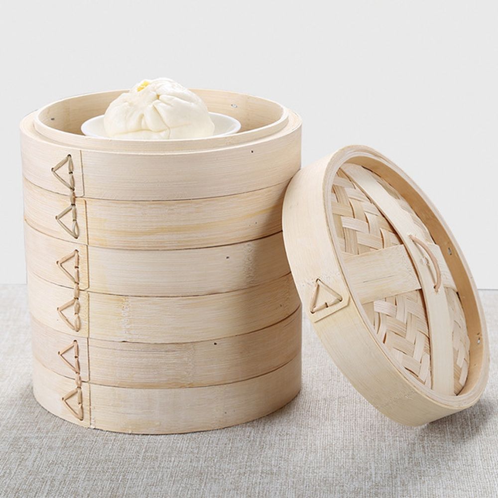 Stoompan met deksel, kookgerei - Bao Steamer Bamboo recensie en prijs