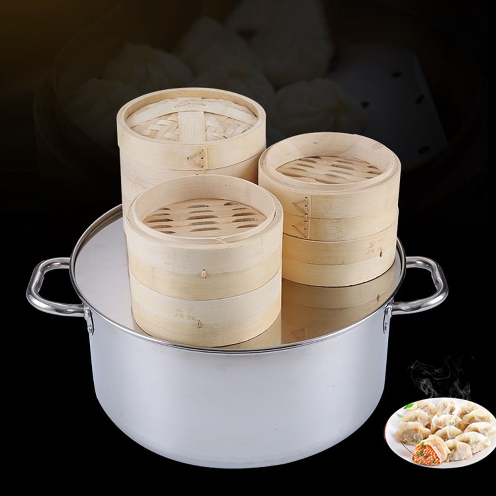 Stoompan met deksel, kookgerei - Bao Steamer Bamboo recensie en prijs