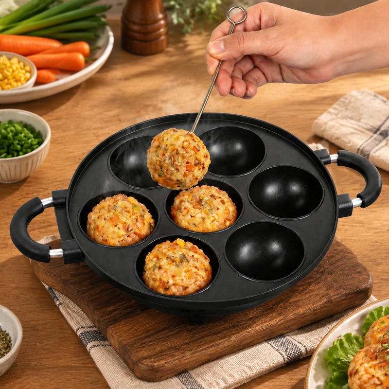 7-delige aluminiumvorm voor pa - Mini Pancake Griddle recensie en prijs