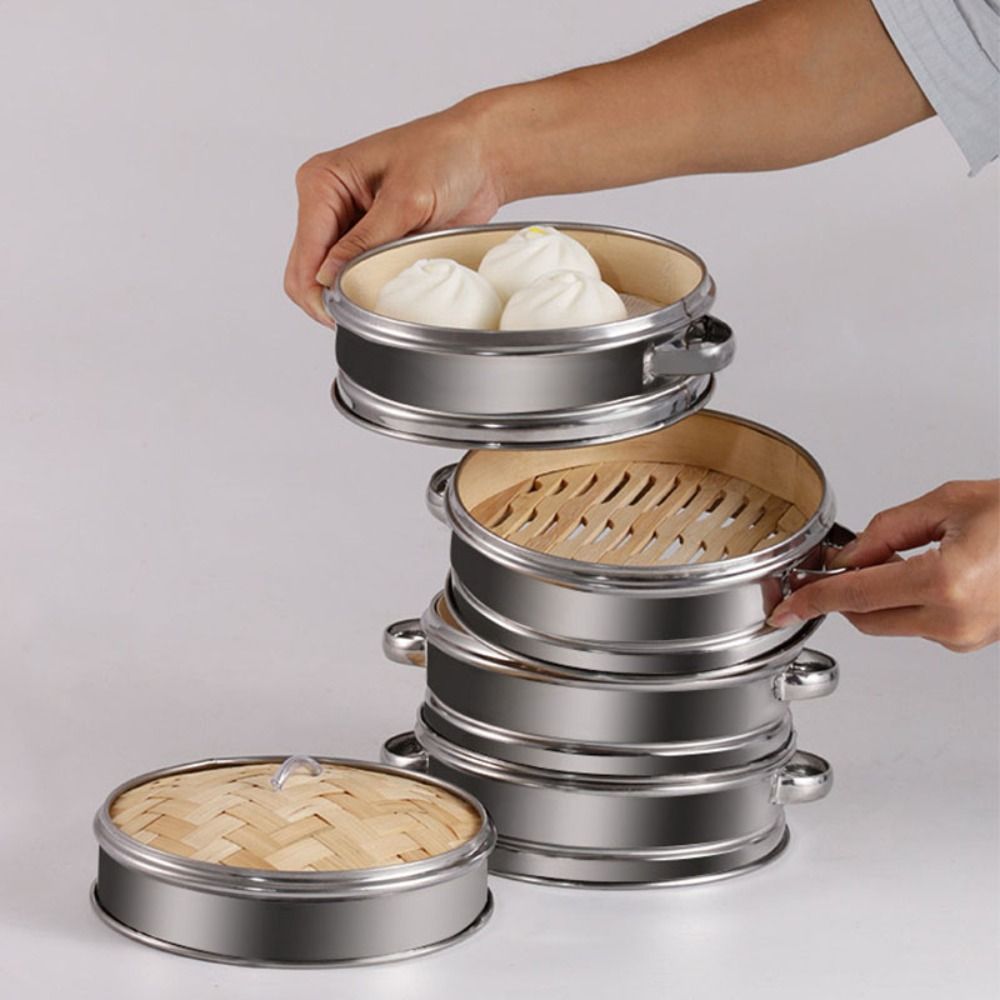 Ronde Dim Sum Kookgereedschap  - Bao Steamer Bamboo recensie en prijs