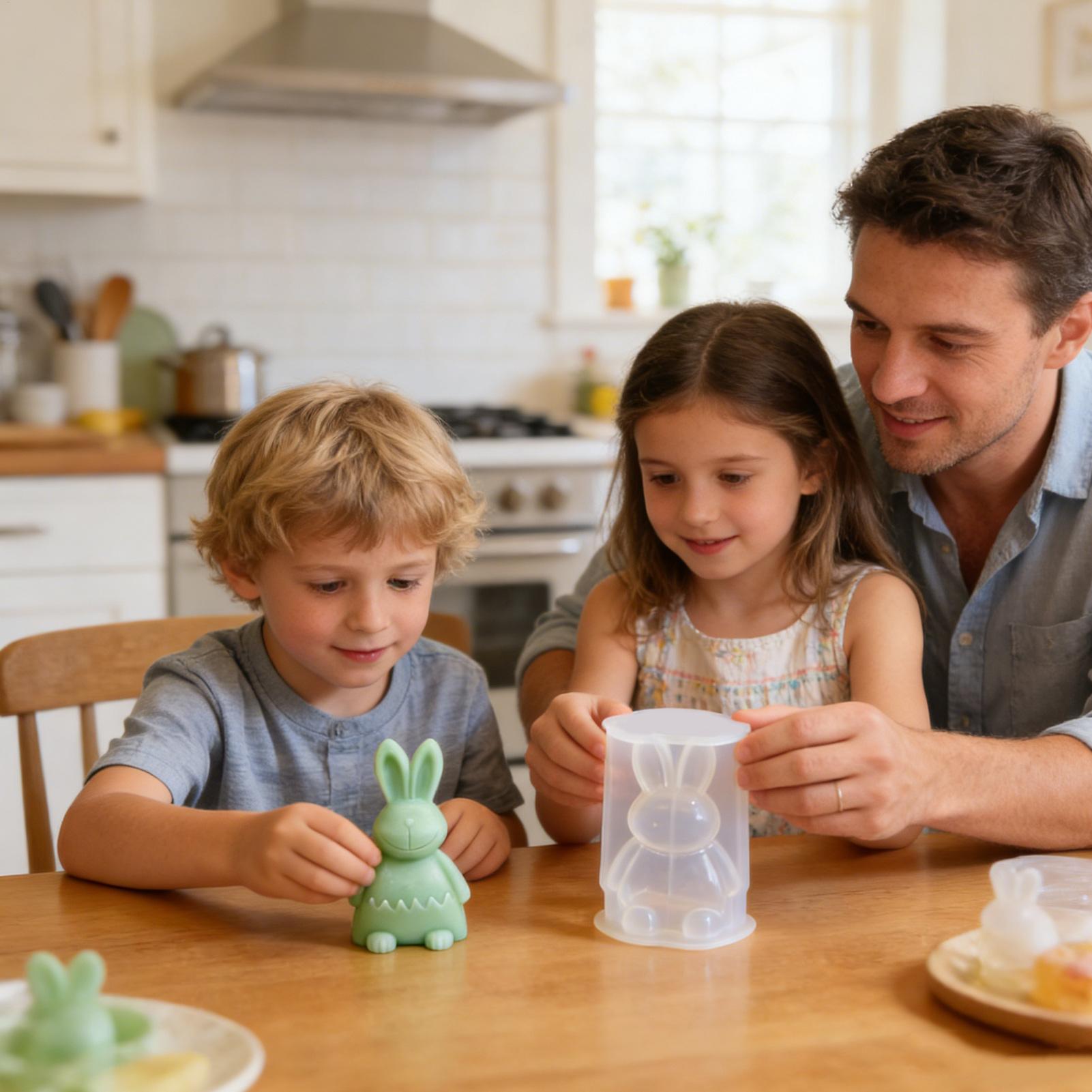 Siliconen mallen voor kaarsen, - Bunny Cake Mold recensie en prijs