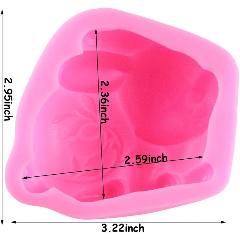 Konijn siliconen zeep mal Paas - Bunny Cake Mold recensie en prijs