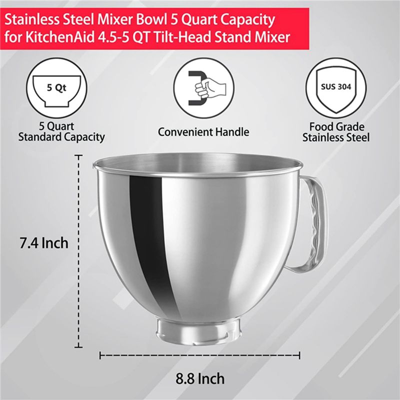 A21T 3X roestvrijstalen mengko - Kitchenaid Mixer Artisan 5Qt recensie en prijs